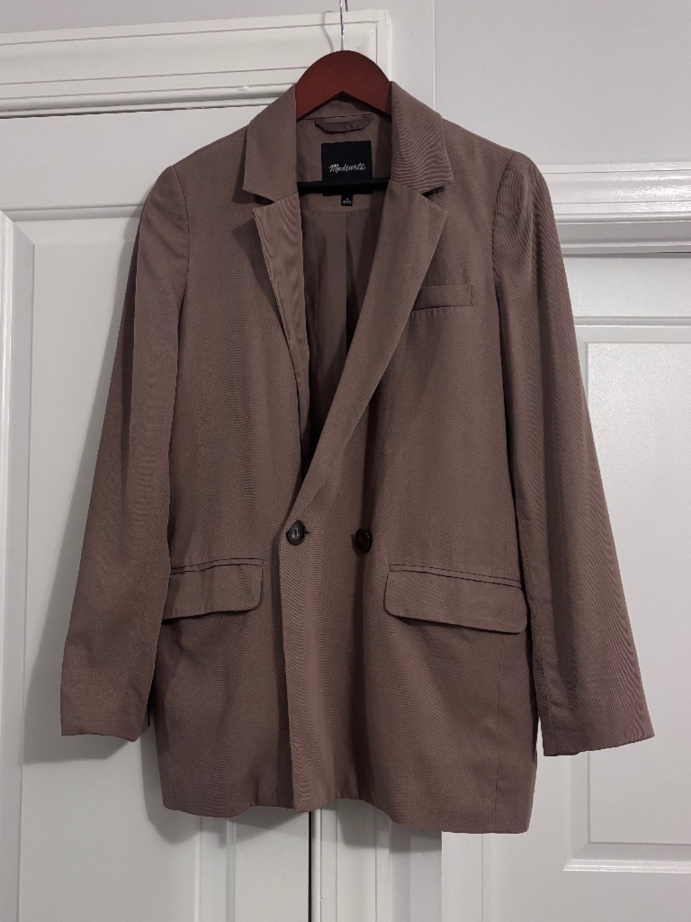 Madewell Women's Light Brown/Taupe Blazer Size Medium